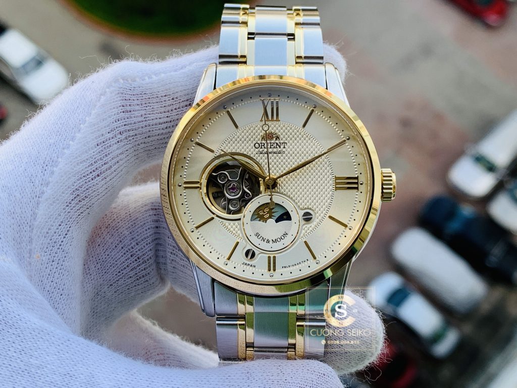 Đồng hồ Orient Sun and Moon Open Heart RA-AS0001S chính Hãng